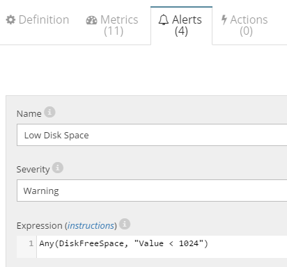 Azure Disk Space Alert