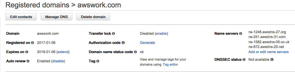 How to delegate a DNS Domain from AWS to Azure - Registered Domina using route 53
