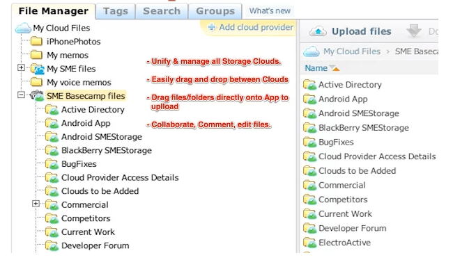 SME Cloud File Explorer