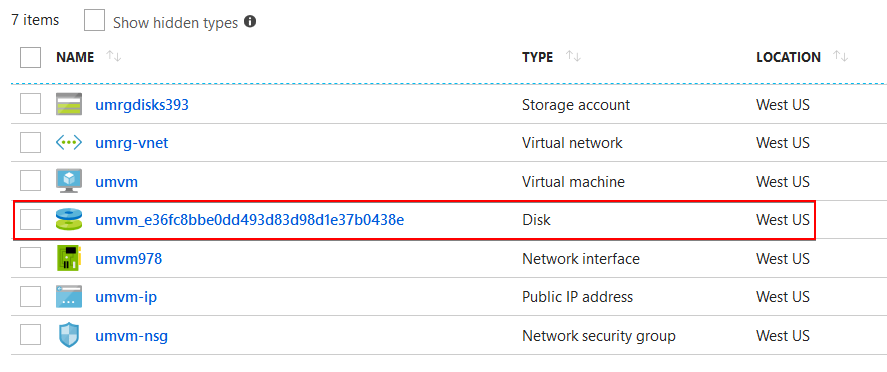 An additional resource will now be available in the Resource Group view