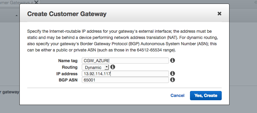 Customer Gateaway VPC Customer Gateaway VPC
